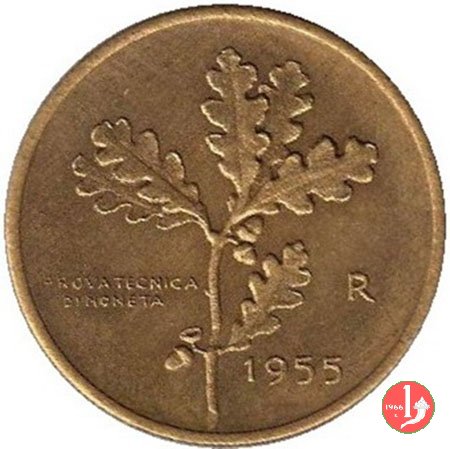 prova tecnica 20 lire 1955 (granchio) 1955 (Roma)