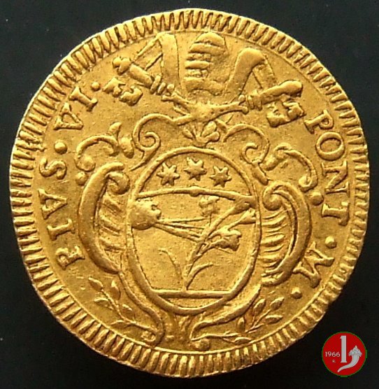 zecchino stemma e santo 1787 (Bologna) zecchino stemma e santo 1787 (Bologna)