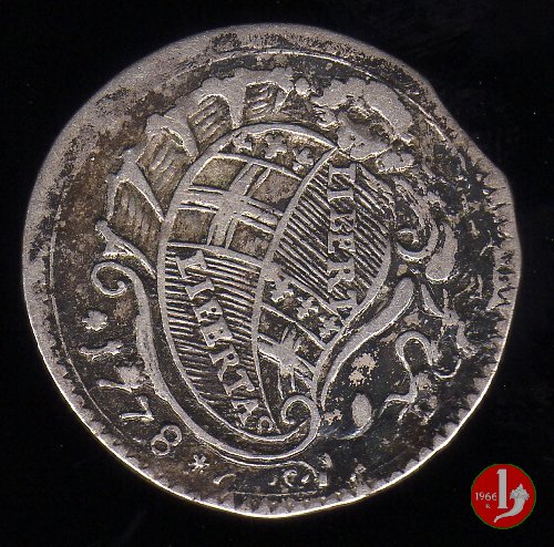 carlino pianta e stemma 1778 (Bologna) carlino pianta e stemma 1778 (Bologna)