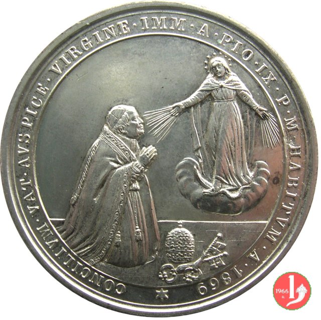 Concilio Ecum. -Pio IX e l'Immacolata -B17 1869 Concilio Ecum. -Pio IX e l'Immacolata -B17 1869
