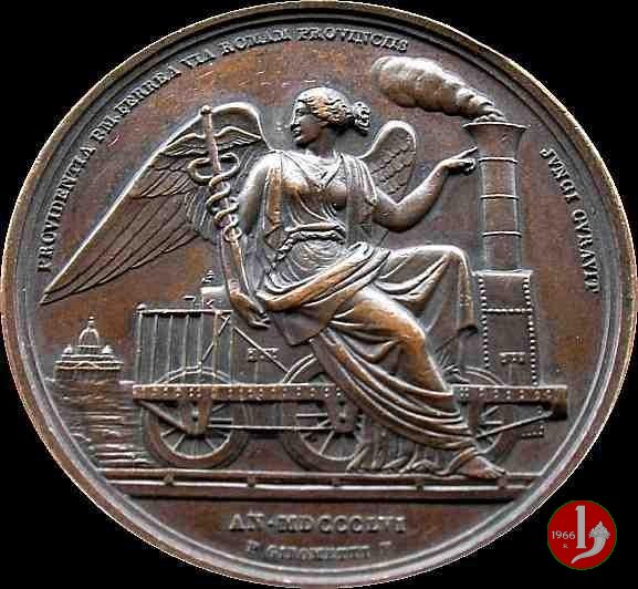 A. XII -Prima ferrovia Pontificia 1857 (Roma) A. XII -Prima ferrovia Pontificia 1857 (Roma)