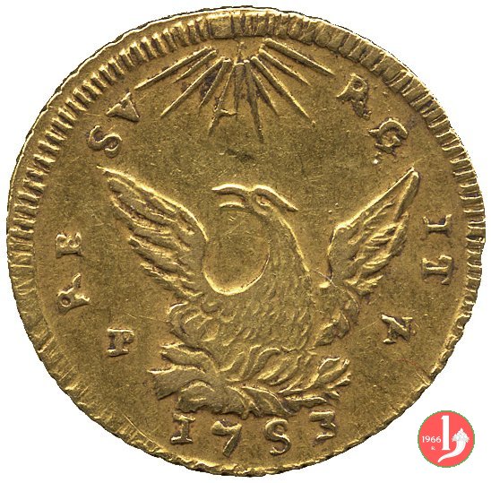 1 oncia (1752-1758) 1753 (Palermo) 1 oncia (1752-1758) 1753 (Palermo)
