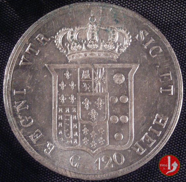 Piastra da 120 Grana 1857 (Napoli) Piastra da 120 Grana 1857 (Napoli)