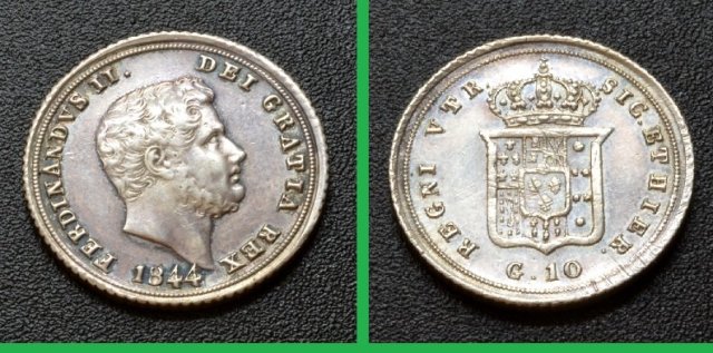 Carlino da 10 Grana 1844 (Napoli) Carlino da 10 Grana 1844 (Napoli)