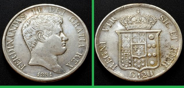 Piastra da 120 Grana 1831 (Napoli) Piastra da 120 Grana 1831 (Napoli)