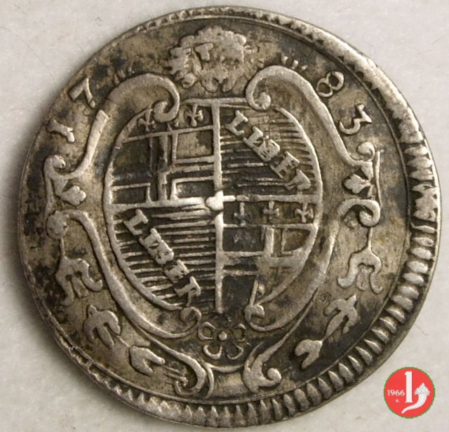 carlino pianta e stemma 1783 (Bologna) carlino pianta e stemma 1783 (Bologna)