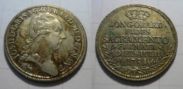 1 lira del Giuramento 1781 (Milano)