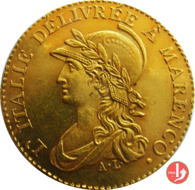 20 Franchi o Marengo 1800-1801 (Torino:Parigi) 20 Franchi o Marengo 1800-1801 (Torino:Parigi)