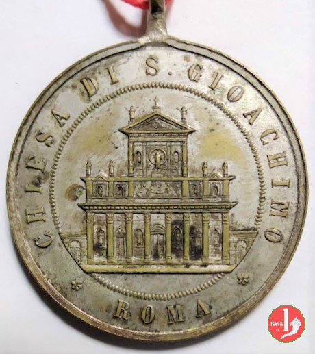 12- 50° Cons. Episc.-Chiesa S. Gioacchino 31mm 1893 12- 50° Cons. Episc.-Chiesa S. Gioacchino 31mm 1893