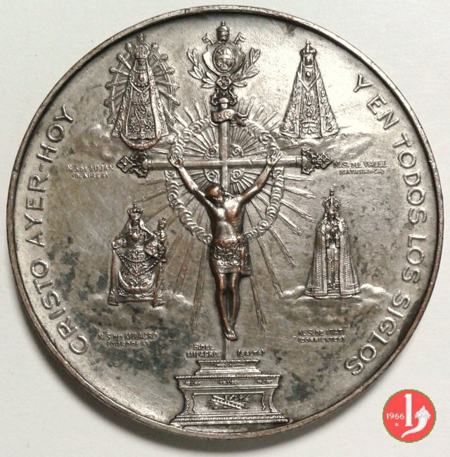 14 -XXV del Pontificato Argentina 47mm 1903 (Buenos Aires) 14 -XXV del Pontificato Argentina 47mm 1903 (Buenos Aires)