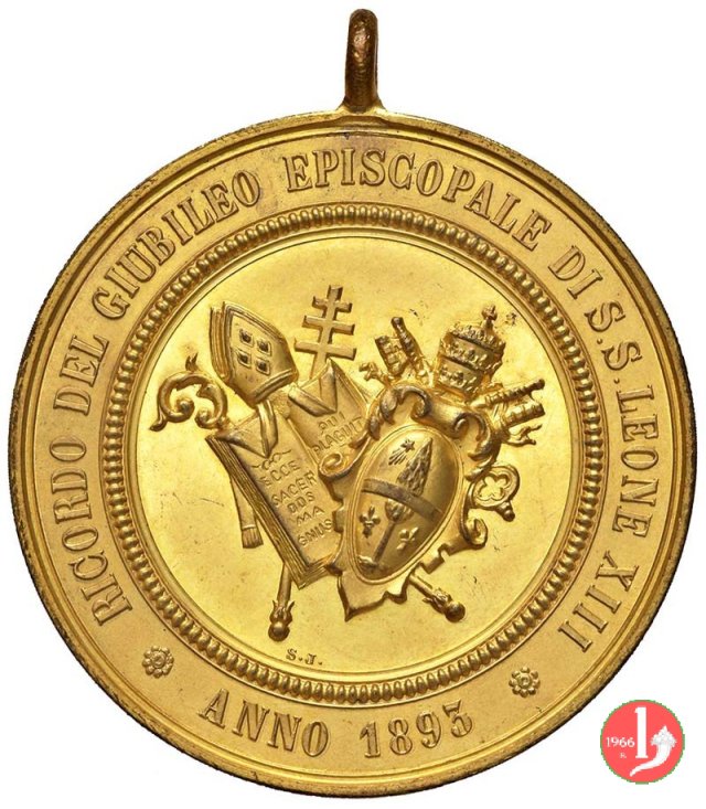 15- Ricordo del Giubileo Episcopale-Stemmi 48mm 1893 15- Ricordo del Giubileo Episcopale-Stemmi 48mm 1893