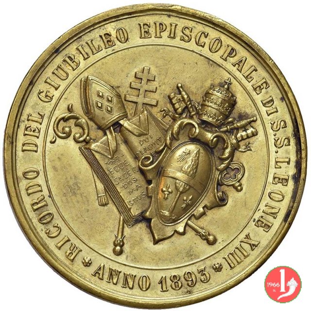 16- Ricordo del Giubileo Episcopale-Stemmi 39mm 1893 16- Ricordo del Giubileo Episcopale-Stemmi 39mm 1893