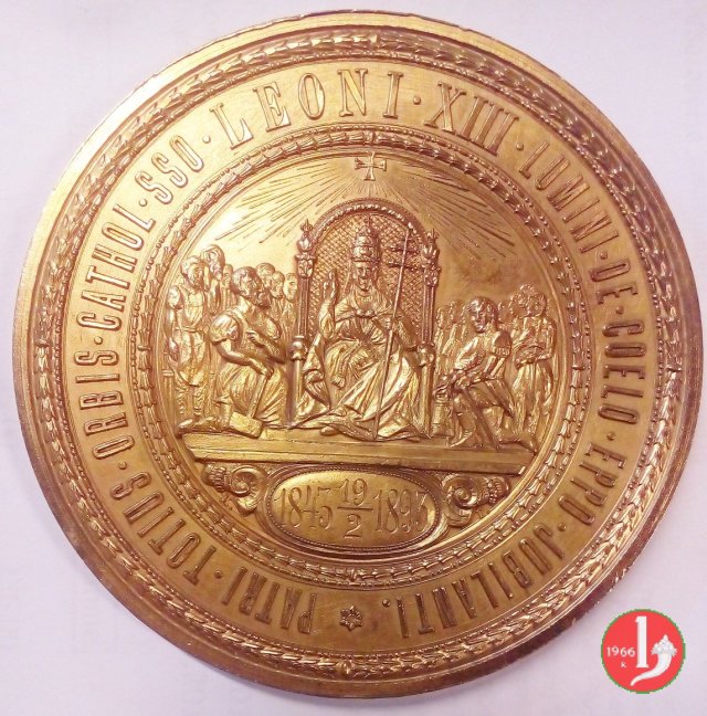 17 - Giubileo Episcopale - Patri Totius 80mm 1893 17 - Giubileo Episcopale - Patri Totius 80mm 1893