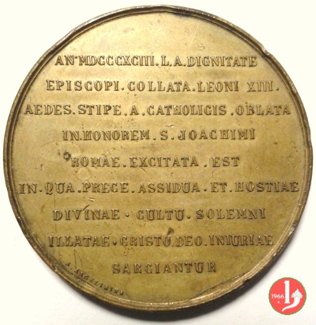 18- Giub. Episc. Stemma-Chiesa S. Gioacchino 1893 18- Giub. Episc. Stemma-Chiesa S. Gioacchino 1893