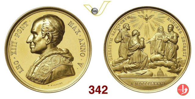 1-A. V -Canonizzazione di 4 Santi 1882 1-A. V -Canonizzazione di 4 Santi 1882