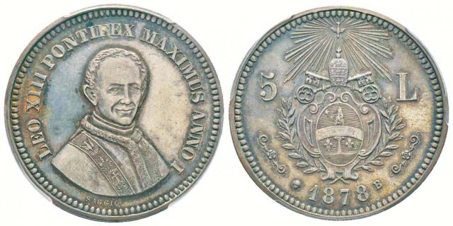 24-Medaglia o Gettone da 5 Lire 1878 (Bruxelles) 24-Medaglia o Gettone da 5 Lire 1878 (Bruxelles)