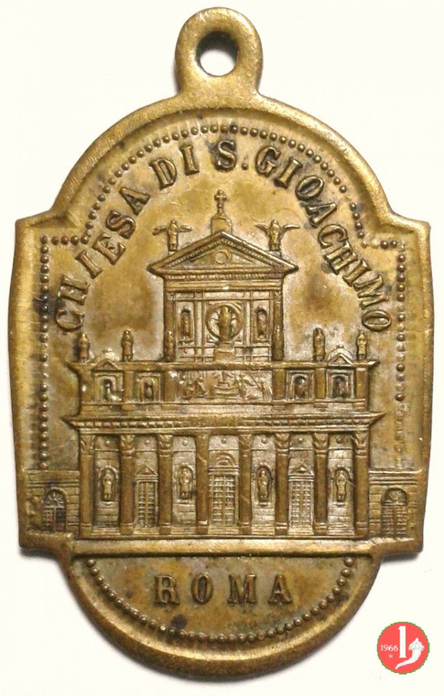 26- 50° Cons. Episc.-Chiesa S. Gioacchino 32x23mm 1893 26- 50° Cons. Episc.-Chiesa S. Gioacchino 32x23mm 1893