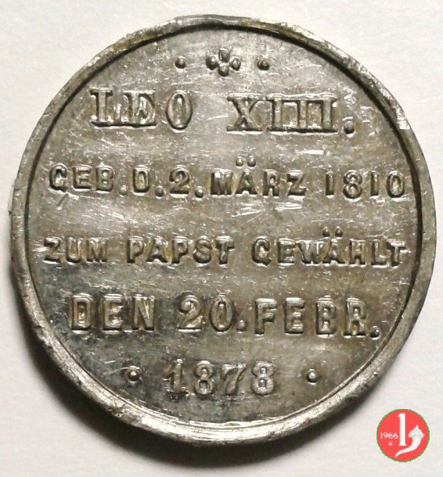 27-Elezione al Pontificato 20mm 1878 27-Elezione al Pontificato 20mm 1878