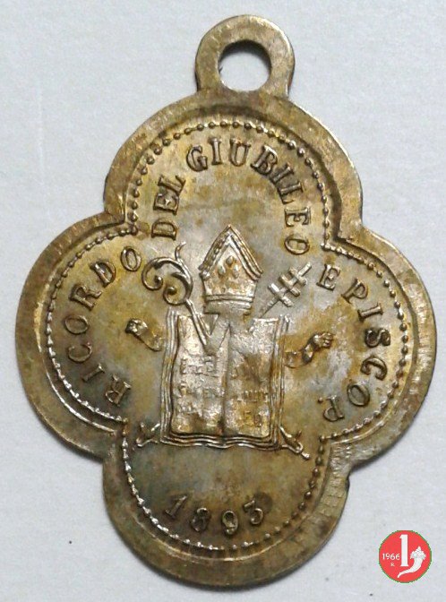 31- Giubileo Episcopale quadrilobata 1893 31- Giubileo Episcopale quadrilobata 1893