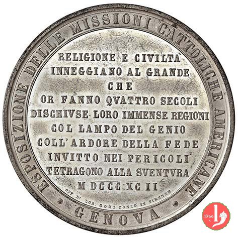 400° Scoperta dell'America - Missioni Cattoliche 1892 1892 400° Scoperta dell'America - Missioni Cattoliche 1892 1892
