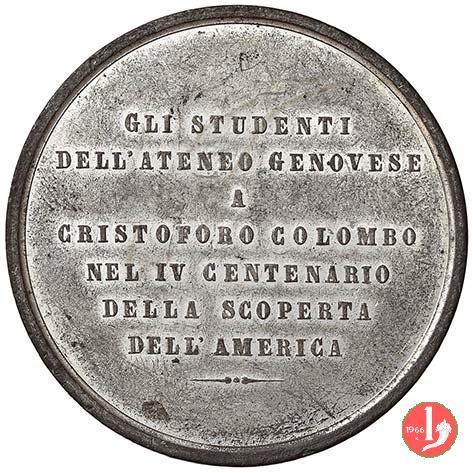 400° Scoperta dell'America - Studenti Universitari 1892 1892 400° Scoperta dell'America - Studenti Universitari 1892 1892