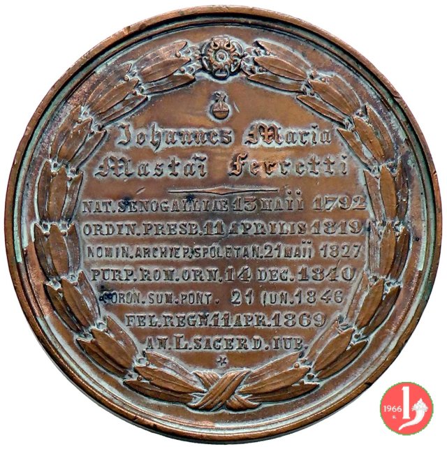 50° Ordinazione Sac. Omaggio Belga -B19 1869 50° Ordinazione Sac. Omaggio Belga -B19 1869