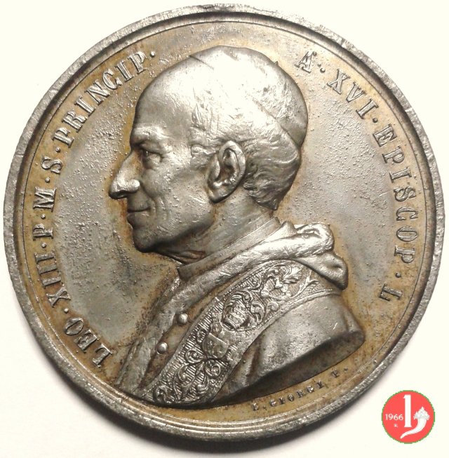 6- 50° Cons. Episc.-Chiesa S. Gioacchino 40mm 1893 6- 50° Cons. Episc.-Chiesa S. Gioacchino 40mm 1893