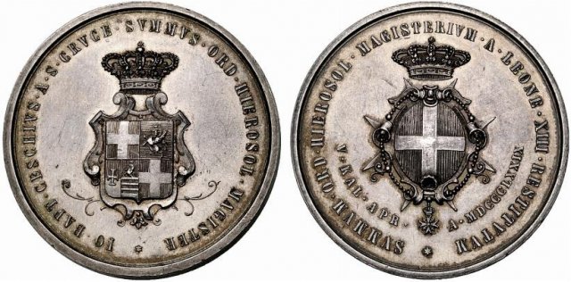 6-Gran Maestro Sovrano Militare Ordine di Malta 1879 6-Gran Maestro Sovrano Militare Ordine di Malta 1879