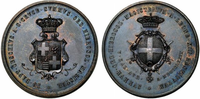 6-Gran Maestro Sovrano Militare Ordine di Malta 1879 6-Gran Maestro Sovrano Militare Ordine di Malta 1879