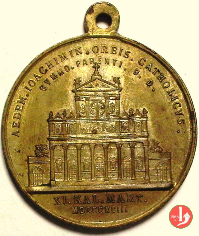 11- Giub. Episc. -Chiesa S. Gioacchino 31mm 1893 11- Giub. Episc. -Chiesa S. Gioacchino 31mm 1893