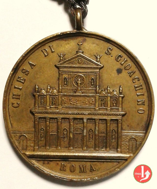 8- Giubileo Episcop.-Chiesa S. Gioacchino 40mm 1893 8- Giubileo Episcop.-Chiesa S. Gioacchino 40mm 1893