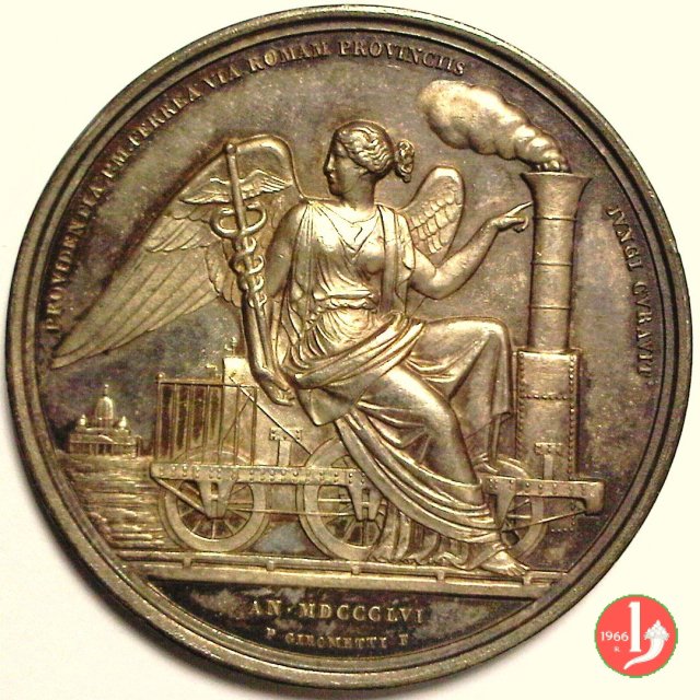 A. XII -Prima ferrovia Pontificia 1857 (Roma) A. XII -Prima ferrovia Pontificia 1857 (Roma)