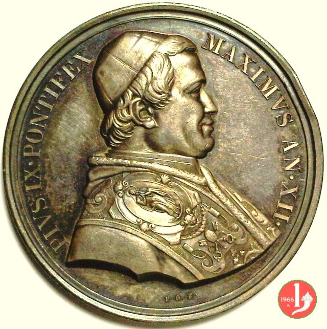 A. XII -Prima ferrovia Pontificia 1857 (Roma) A. XII -Prima ferrovia Pontificia 1857 (Roma)