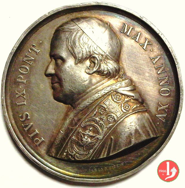 A. XV -La Cattedra di S. Pietro 1860 (Roma) A. XV -La Cattedra di S. Pietro 1860 (Roma)