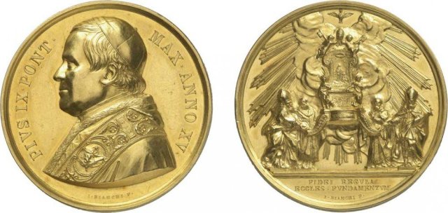A. XV -La Cattedra di S. Pietro 1860 (Roma) A. XV -La Cattedra di S. Pietro 1860 (Roma)