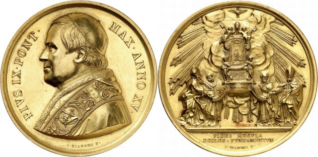 A. XV -La Cattedra di S. Pietro 1860 (Roma) A. XV -La Cattedra di S. Pietro 1860 (Roma)
