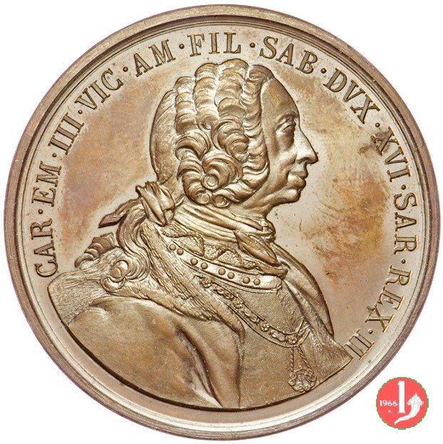 Carlo Emanuele III 1730-1773 -UdS76a 1865 (Torino) Carlo Emanuele III 1730-1773 -UdS76a 1865 (Torino)
