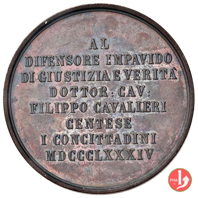 Cento - Filippo Cavalieri 1884 1884 Cento - Filippo Cavalieri 1884 1884