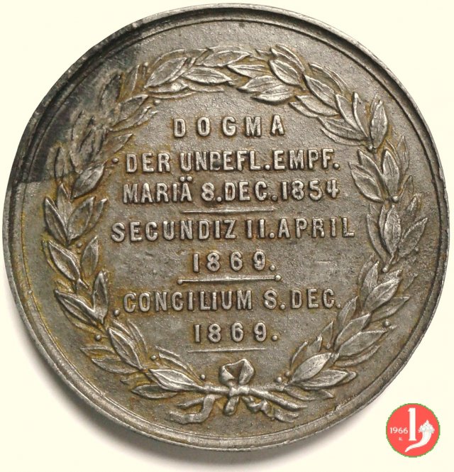 Concilio Ecumenico - Dogma Immacolata 1869 Concilio Ecumenico - Dogma Immacolata 1869