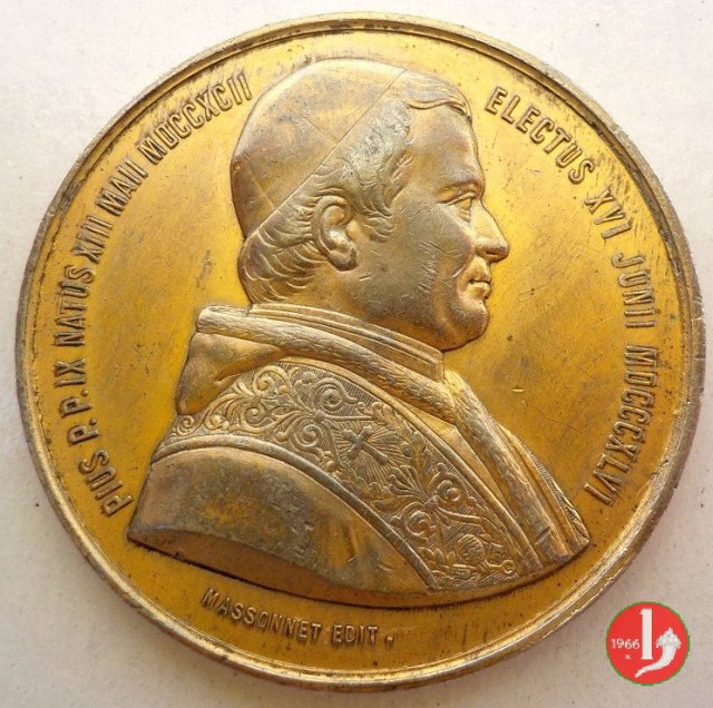 Concilio Ecum. -Stemma Gregorio XVI -B36 var 1869 Concilio Ecum. -Stemma Gregorio XVI -B36 var 1869