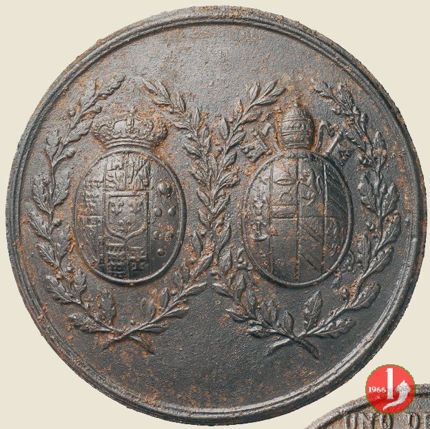 Confine con Regno due Sicilie -B15 1846 Confine con Regno due Sicilie -B15 1846