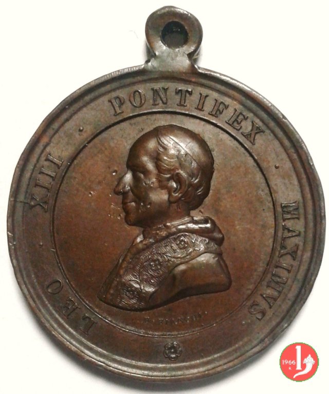 Elezione al Pontificato S. Pietro 37mm -Mo4 1878 Elezione al Pontificato S. Pietro 37mm -Mo4 1878