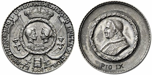 Francesco II e Maria Sofia -B19 1860 Francesco II e Maria Sofia -B19 1860