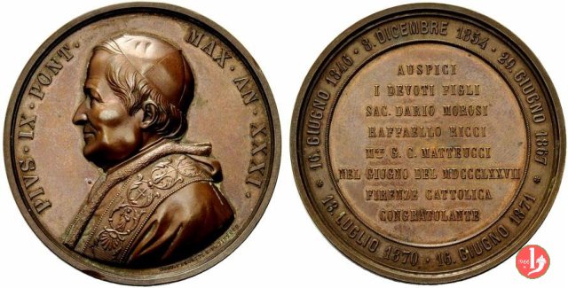 Giubileo Episcopale AUSPICI -B10 1877 Giubileo Episcopale AUSPICI -B10 1877
