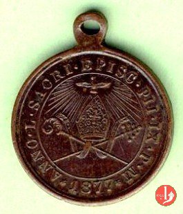Giubileo Episcopale Mitra -B13 1877 Giubileo Episcopale Mitra -B13 1877