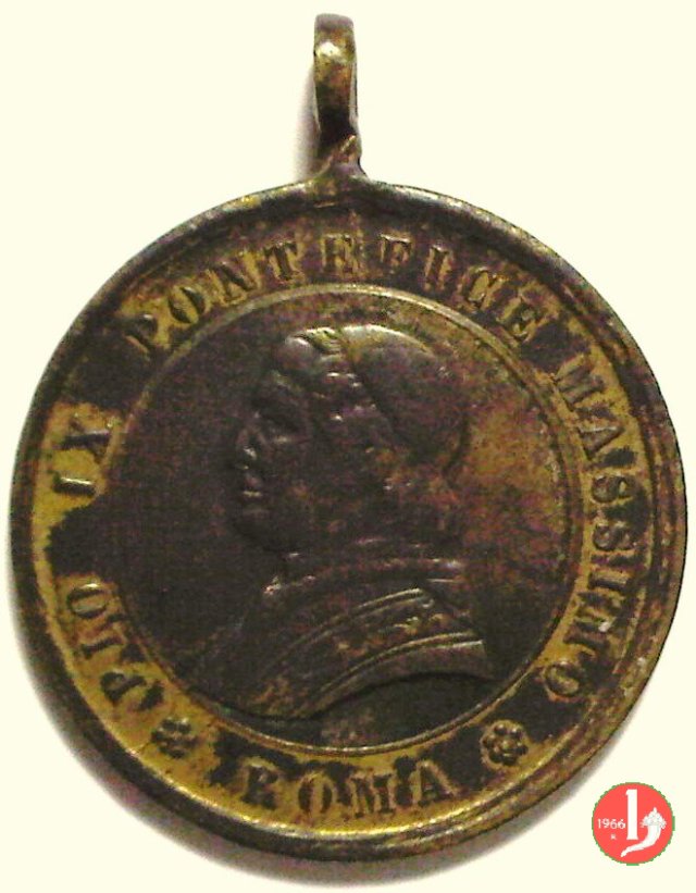 Giubileo Episcopale Bibbia e Mitra -B22 var 1877 Giubileo Episcopale Bibbia e Mitra -B22 var 1877