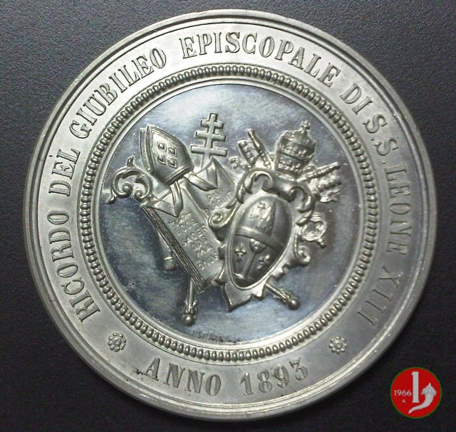 15- Ricordo del Giubileo Episcopale-Stemmi 48mm 1893 15- Ricordo del Giubileo Episcopale-Stemmi 48mm 1893