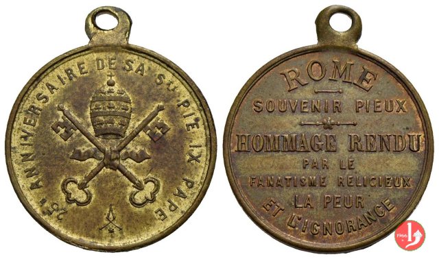 Giubileo pontificale 25° Anniversaire -B16 1871 Giubileo pontificale 25° Anniversaire -B16 1871