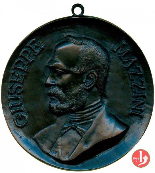 Giuseppe Mazzini - Uniface 137mm 1880 Giuseppe Mazzini - Uniface 137mm 1880