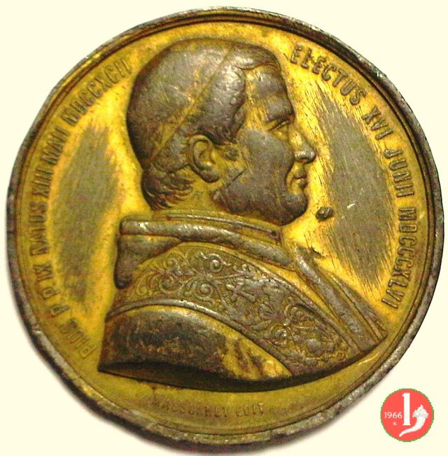 Infallibilità Papale 36mm 1870 Infallibilità Papale 36mm 1870